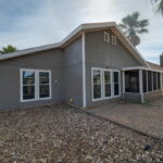 Backyard with Screened Patio